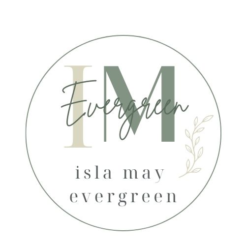Isla May Evergreen Event Stationery Logo