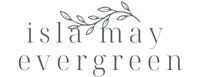Ilsa May Evergreen stationery logo