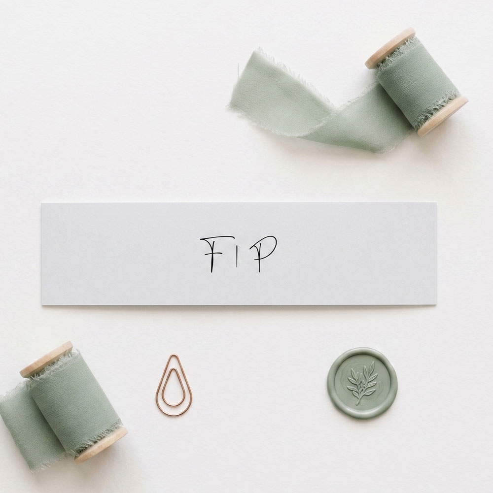 sage green accessories for wedding invitations